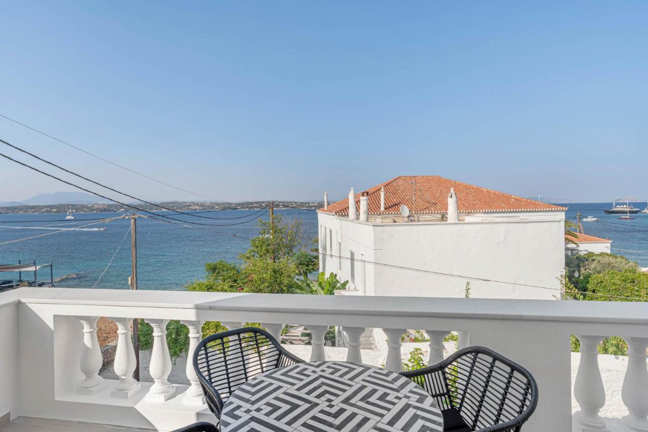 Pearl House - Luxurious New Beach Villa In Spetses Stunning View Ligoneri Luaran gambar