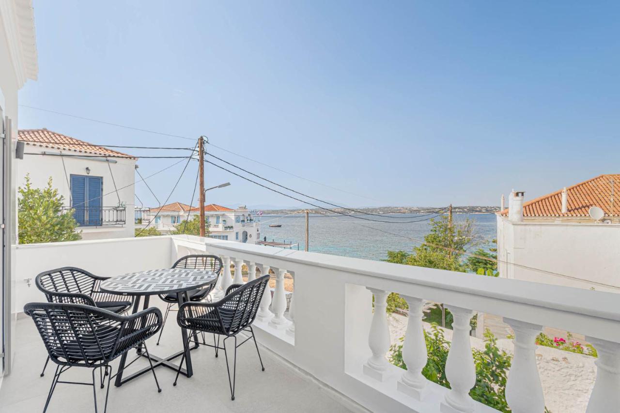 Pearl House - Luxurious New Beach Villa In Spetses Stunning View Ligoneri Luaran gambar